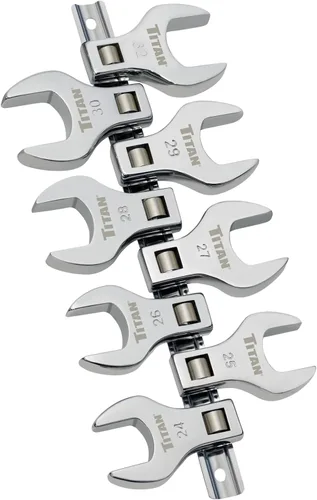 Miniatura 11 de Titan 61199 - Juego de llaves de pata recta de 1/2 pulgada, métricas, pulidas, 3 piezas, incluye 27mm, 29mm y 30mm