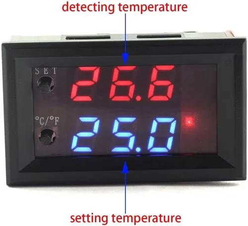 Miniatura 3 de DZS Elec Controlador de temperatura -50 a 110 Celsius (-58 a 230 F) DC 12V Módulo de interruptor de control de termostato programable