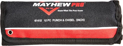 Miniatura 4 de Mayhew Tools 61412 - Juego de punzón y cincel, acabado de óxido negro, 12 piezas SAE