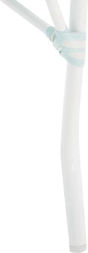 Miniatura 9 de SAFAVIEH Juego de 2 sillas auxiliares California Bistro para exteriores, color azul y blanco, mimbre sintético y marco de aluminio, diseño tejido