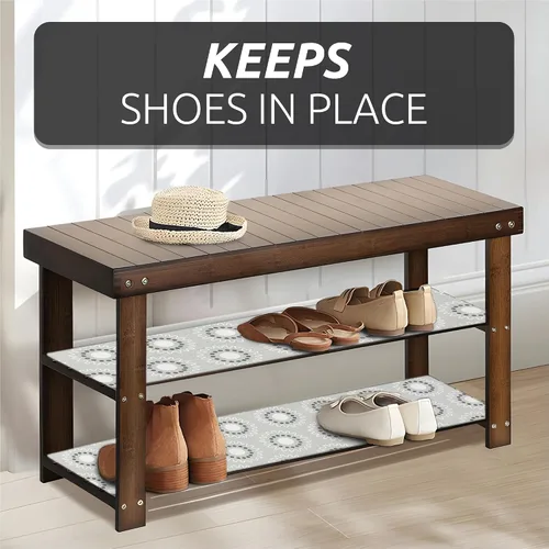 Miniatura 6 de FIFTY FEET Revestimiento de estante de 18 x 96 pulgadas para armarios de cocina, revestimiento de cajón de PVC para cómoda antideslizante para baño