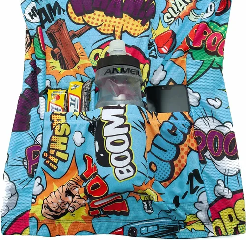 Miniatura 7 de Camiseta de ciclismo para mujer, diseño de dibujos animados de anime Explosion Comic 2021