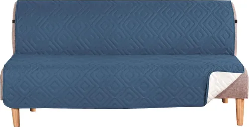 Miniatura 13 de H.VERSAILTEX Funda reversible para silla, protector de muebles antideslizante, resistente al agua, con correas elásticas de 2 pulgadas