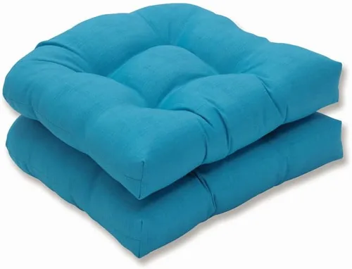 Miniatura 11 de Pillow Perfect 550435 - Cojines de asiento acolchados para exteriores/interiores Fresco (respaldo redondo), 19 x 19 pulgadas, amarillo, 2