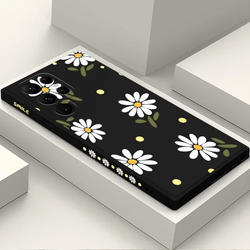 Miniatura 11 de LEECG para Samsung Galaxy S22 Plus, funda de silicona suave con diseños de flores de moda, protector contra caídas y antihuellas para Samsung S22