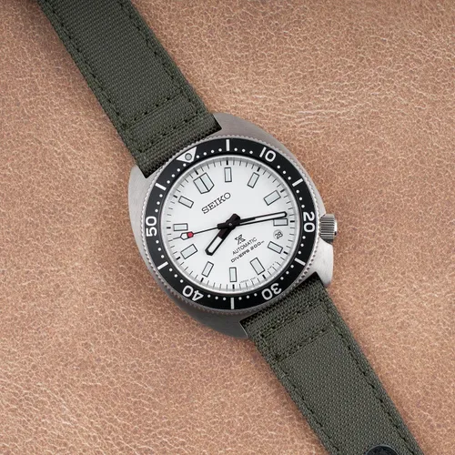 Miniatura 73 de StrapHabit Correa de reloj de liberación rápida, correa de reloj de tela de vela, dos longitudes, correa de reloj de piel de nailon, 0.748 in, 0.787