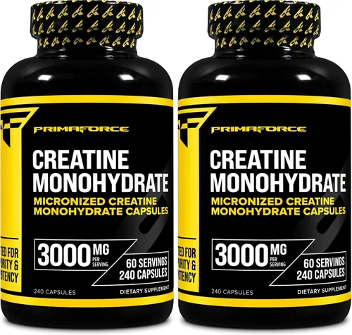 Miniatura 8 de Primaforce Cápsulas de monohidrato de creatina, 240 cápsulas, 3,000 mg por porción, sin gluten y sin OMG