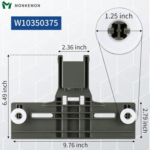 Miniatura 5 de 2 Paquetes W10350375 Reemplazo Mejorado de Estante Superior para Piezas de Lavavajillas Kenmore Whirlpool, Reemplaza W10712395 AP5957560, Piezas