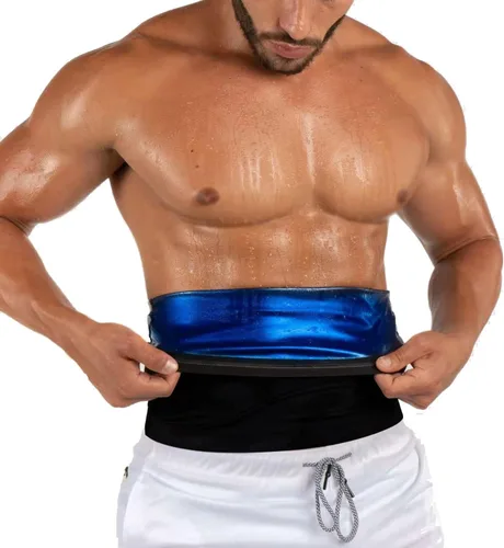 Cinturón de sudoración para reducir la grasa del vientre inferior para hombres, faja reductora de sauna, faja moldeadora para el entrenamiento