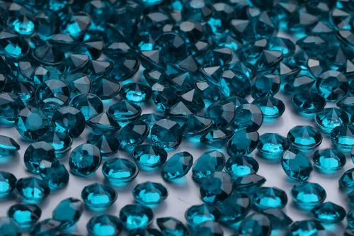 Miniatura 26 de 5000 unidades por paquete de cristales de confeti dispersos para mesa de boda, diamantes acrílicos de 0.236 pulgadas (0.236 in), diamantes