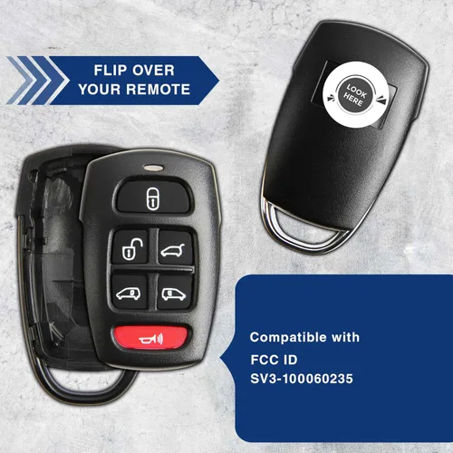 Miniatura 5 de KeylessOption Carcasa para llave remota sin llave para Kia Sedona Mini Van Hyundai Entorage