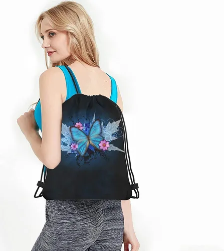 Miniatura 4 de Beabes Bolsas con cordón abstracto Mochila Bolsa de gimnasio Bolsa de cordón, Multi-a221, Mochilas de viaje