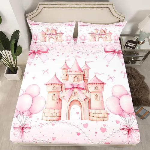 Miniatura 17 de Lindo Axolotl - Sábana bajera ajustable para niños, tamaño individual, juego de ropa de cama de animales marinos de dibujos animados, decoración