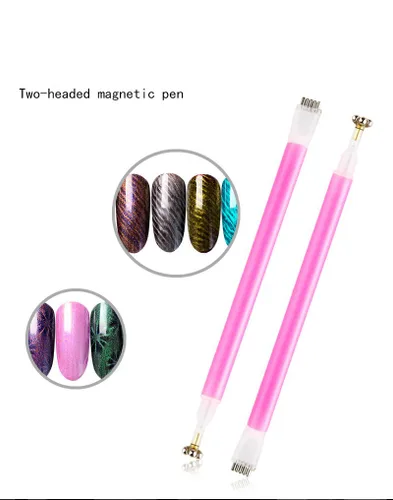 Miniatura 3 de 3D Nail Art Cat Eye Gel Magnet Stick Manicura Magnética Pen Herramientas 5 Unids