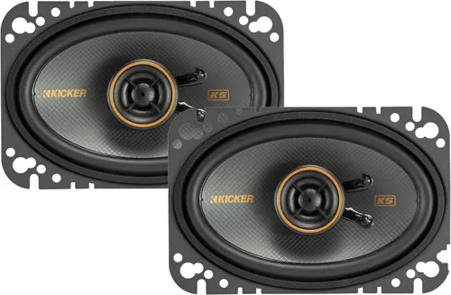 Miniatura 15 de Par de altavoces coaxiales KICKER 51KSC404 KS-Series de 4 pulgadas con tweeters de 1.27 cm, 4 ohmios
