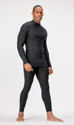 Miniatura 6 de DEVOPS Paquete de 3 camisas de compresión atléticas de manga larga con cuello de tortuga para hombre