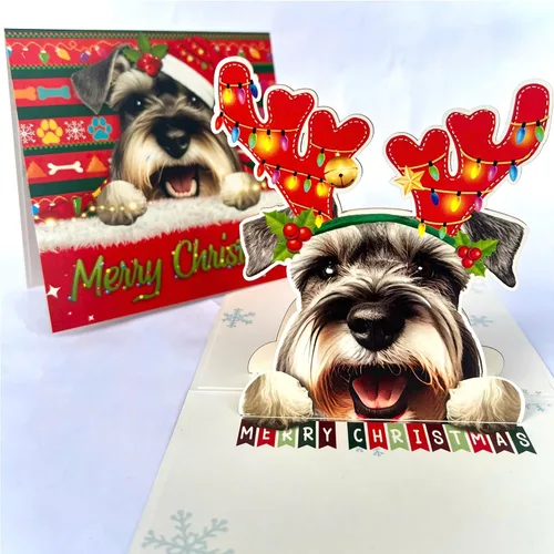 Miniatura 7 de Tarjeta de cumpleaños de perro Beagle 3D emergente – Felicitación de feliz cumpleaños para los amantes de los perros – Tarjeta desplegable