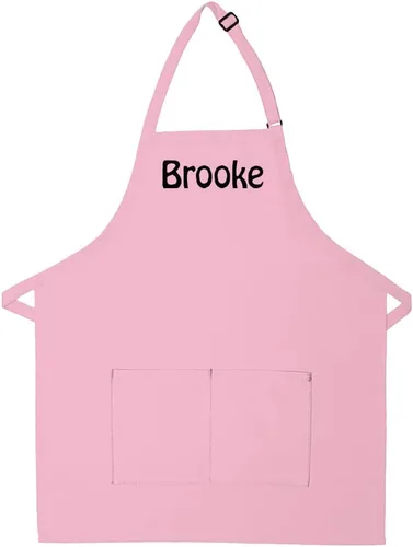 Delantal Personalizado, se puede añadir un nombre bordado al diseño, de algodón de alta calidad, fabricado en los Estados Unidos delantal, colores: