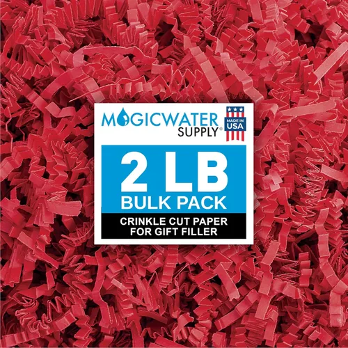 Miniatura 11 de MagicWater Papel de Corte Ondulado para Cestas de Regalo - 2LB - Blanco y Dorado - Perfecto para Relleno de Papel Triturado, Relleno de Cestas