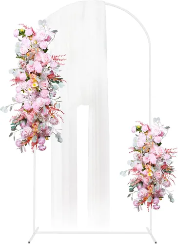 Miniatura 8 de Putros Soporte de Arco de Metal de 6 Pies Dorado para Globos de Boda Soporte de Telón de Fondo Arqueado Marco de Arco Cuadrado para Fiesta