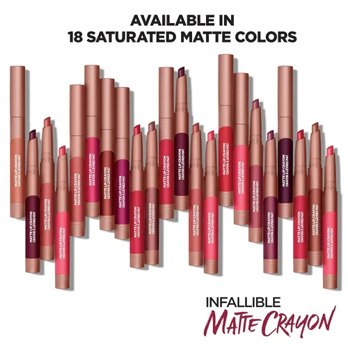 Miniatura 3 de L'Oréal Paris Infallible - Lápiz labial mate, dulce y salado (el embalaje puede variar)