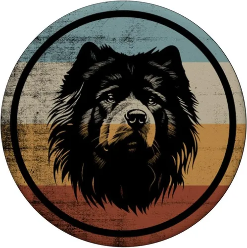 Miniatura 3 de PopSockets de perro de diseño retro vintage Chow Chow PopSockets intercambiables PopGrip