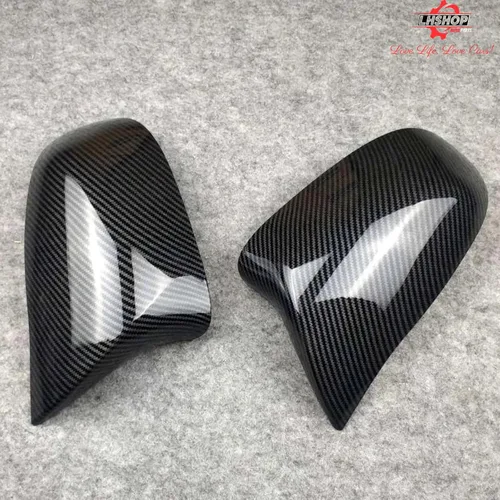 Miniatura 8 de M Style Fundas de Espejo Lateral de Coche Reemplazo para BMW X5 F15 X3 F25(LCL) X4 F26 M40i X6 F16 2013-2018 Accesorios de Fibra de Carbono Exterior