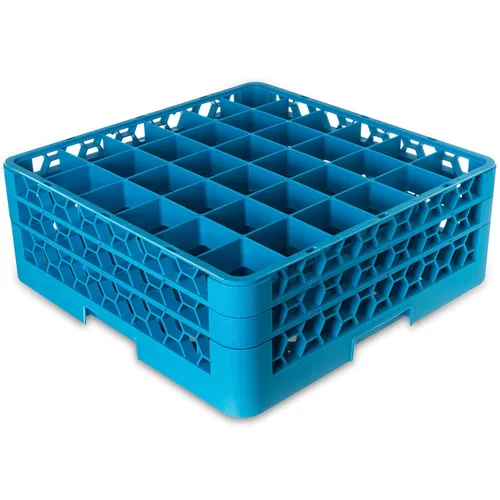 Miniatura 17 de Carlisle FoodService Products RG3614 OptiClean - Estante de vidrio con 36 compartimentos, compartimentos de 2.94 pulgadas, color azul (paquete de 6)