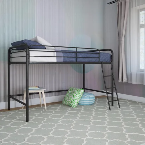 Miniatura 15 de DHP Jett Junior Cama de Metal Completa para Desván, Plateada