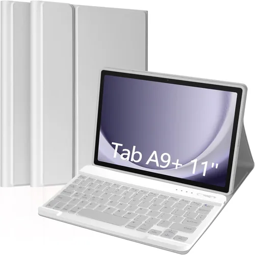 Miniatura 9 de MORECOO Funda para Samsung Galaxy Tab A9 Plus con teclado de 11 pulgadas 2023 (SM-X210/X216/X218), funda para tableta A9 Plus con teclado