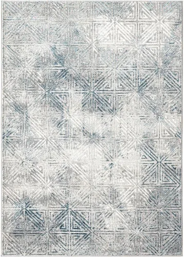 Miniatura 3 de LUXE WEAVERS Florance Collection 86328 - Alfombra geométrica moderna de 9 x 12 pulgadas, color azul