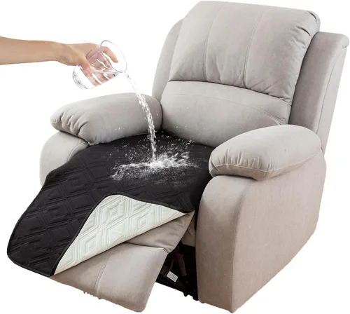 Miniatura 24 de Genina Juego de 2 Fundas de Reposabrazos para Sofá 100% Impermeables, Fundas para Reposabrazos de Sofá, Sillón, Protectores Antideslizantes