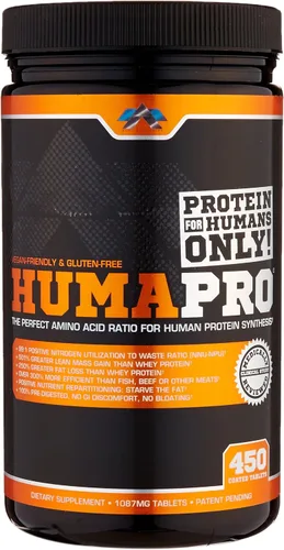 Miniatura 8 de ALR Industries Humapro Matriz de aminoácidos y proteínas para seres humanos 99% de utilización para músculo magro Vegano, sin gluten 334g