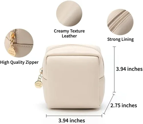 Miniatura 2 de ALTALIVA Pequeña bolsa de maquillaje de cosméticos para mujeres y niñas, bolsas de cosméticos de viaje, impermeable, linda bolsa con cremallera, 3