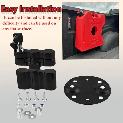 Miniatura 5 de Cerradura de montaje RX-LOX-PM 1 paquete con llaves Compatible con contenedor de agua estándar Rotopax, paquete de gasolina, caja de almacenamiento