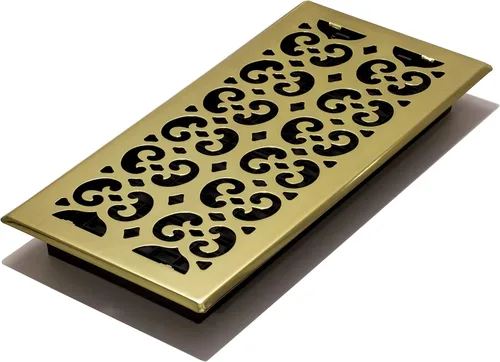 Miniatura 46 de Placa embellecedora cromada Decor Grates con ornamento Acabado cepillo níquel (Brushed Nickel Finish)