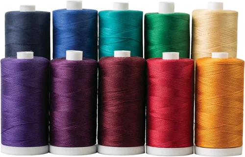 Miniatura 7 de Connecting Threads Juego de hilos 100% algodón - Carretes de 1200 yardas (juego de 10 - Bejeweled)