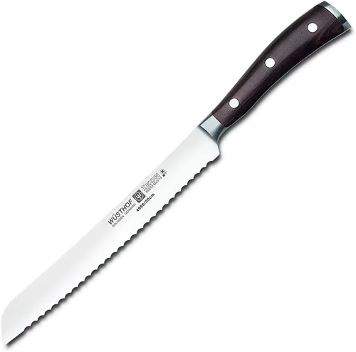 Wusthof IKON - Cuchillo para pan, 8 pulgadas, color marrón