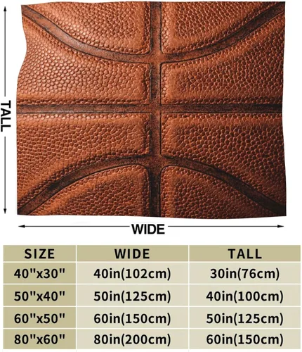 Miniatura 4 de Manta de forro polar con temática deportiva de baloncesto, ligera, ultrasuave, con textura de canasta para sofá, cama, camping, viajes, manta