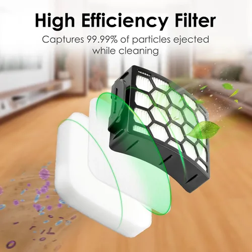 Miniatura 4 de Paquete de 16 filtros Hepa + 12 filtros de espuma compatibles con Shark LA502, LA322, LA702, LA502, LA301, LA300, LA455, LA702 Rotator Lift-Away ADV