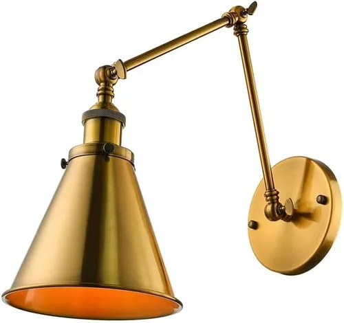 Miniatura 3 de LED Wall Sconce Nordic Gold Folding Lamp Retro Industrial Home Decor Restaurant Coffee Shop Milk Study Light