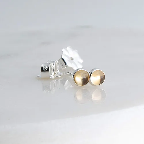Miniatura 40 de Aretes pequeños de plata de ley para cartílago, tragus, hélix, múltiples piercings hipoalergénicos, piedra natal para mujer, juego de bisel
