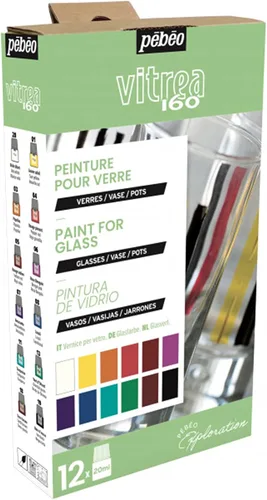 Miniatura 3 de Pebeo Vitrea 160 Exploration Set Gloss 12 x 0.7 fl oz, surtido, 0.67 fl oz (paquete de 12)