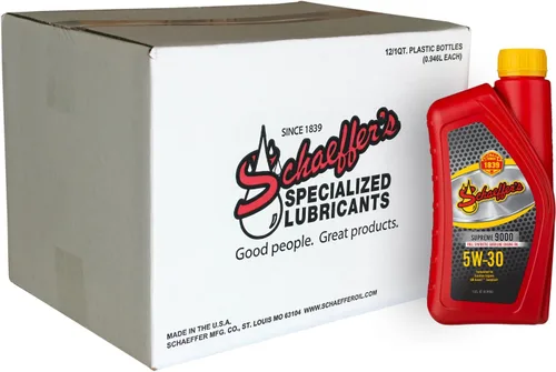 Miniatura 5 de Schaeffer Manufacturing Co. 9004-012 Supreme 9000 Aceite de motor de gasolina completamente sintético 5W-20, botella de 1 cuarto de galón