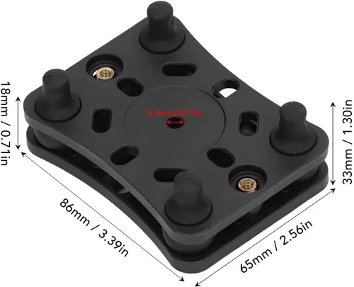 Miniatura 6 de Qiilu Soporte de teléfono para motocicleta con amortiguación de vibraciones, soporte para teléfono móvil de motocicleta, soporte para teléfono móvil
