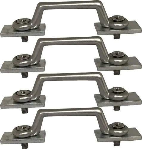 Miniatura 2 de Pmsanzay Paquete de 4 ojales de amarre para kayak para montar en pista de kayak, lancha, bucle, amarre para sujetar tu cuerda elástica o correa