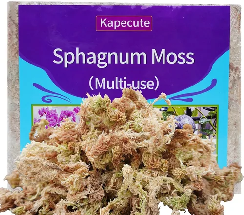 Miniatura 9 de 5oz de musgo sphagnum para propagación de plantas, excelente mezcla para macetas de orquídeas, ayuda a mantener la humedad