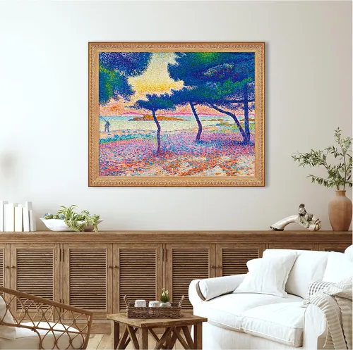 Miniatura 167 de A&T ARTWORK Campo de trigo con cipreses de Van Gogh Las reproducciones de arte clásico mundial, impresiones en lienzo giclée para decoración