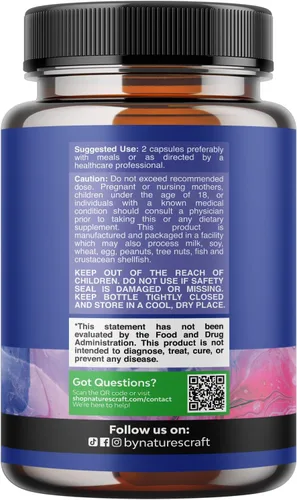 Miniatura 9 de Natures Craft Candida Cleanse - Desintoxicación corporal para mujeres, desintoxicación intestinal antisobrecrecimiento para mujeres con ácido
