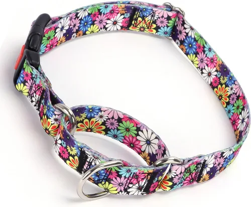 Miniatura 11 de Martingale - Collares para perros pequeños, antideslizantes, a prueba de escapes, collares limitados para mascotas, hebilla de liberación rápida